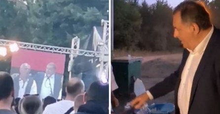 Dodik na stranačkom skupu igrao kolo, pjevao, pa roštiljao