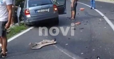 Teška nesreća kod Konjica, automobil podletio pod kamion: Saobraćaj zaustavljen