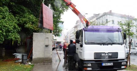 Uklonjen “misteriozni” objekat iz Velikog parka u Sarajevu