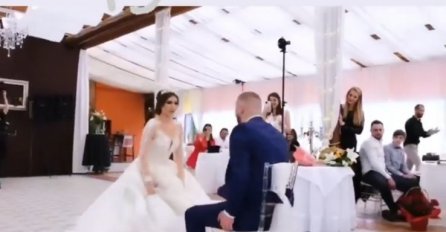 LUDILO NA SVADBI U BOSNI: Mlada "postavila" mladoženju na stolicu, pa mu zaplesala uz Karleušin hit, SNIMAK ODMAH PODIJELILA I JELENA KARLEUŠA (VIDEO)