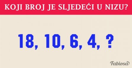 PRATITE LOGIKU: Znate li koji je broj sljedeći u nizu? 