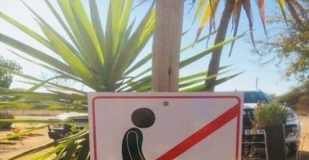 ZNAK ZABRANE SA JEDNE PLAŽE NA KRKU NASMIJAO INTERNET: Ovo je hit godine (FOTO)