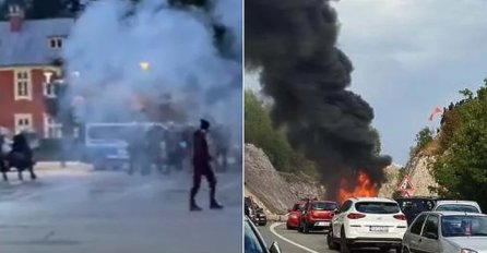 Žestoki sukobi na Cetinju: Gore barikade, povrijeđeni demonstranti i policija