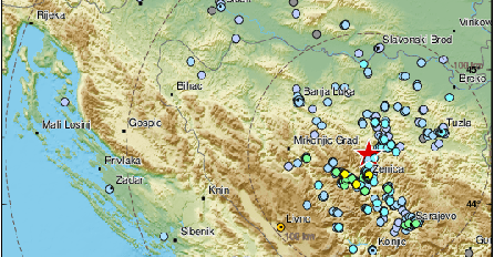 Jak zemljotres na području Zenice