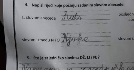 DJEČAK PRVI DAN ŠKOLE NASMIJA REGION: Pogledajte koju je riječ napisao od ponuđenih slova, UČITELJICA PLAKALA OD SMIJEHA
