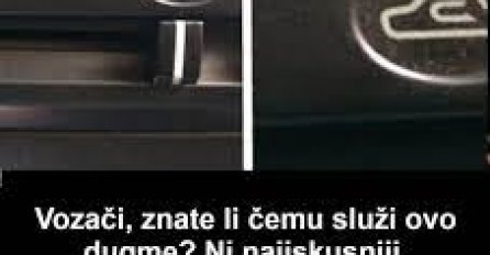 VOZAČI, ZNATE LI ČEMU SLUŽI OVO DUGME? Ni najiskusniji šoferi ne znaju, DA VIDIMO MOŽETE LI POGODITI?