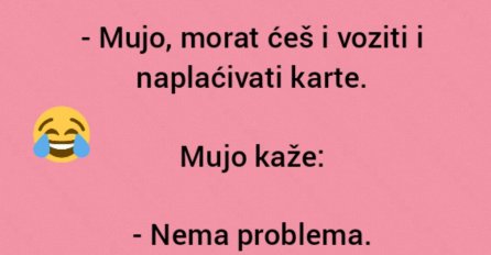 VIC DANA: Zaposlio se Mujo kao vozač autobusa