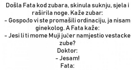 VIC DANA: Fata kod zubara