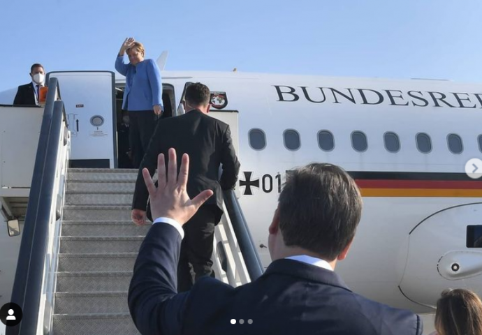 Pogledajte kako je Vučić ispratio Angelu Merkel: Objavio zanimljivu poruku na Instagramu (VIDEO)