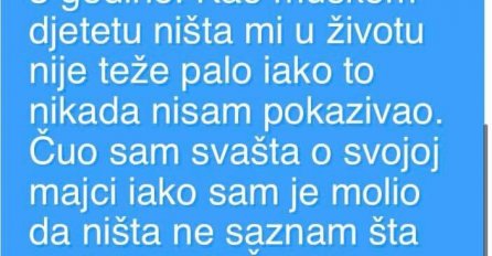 "Moji roditelji su se razveli prije 3 godine..."