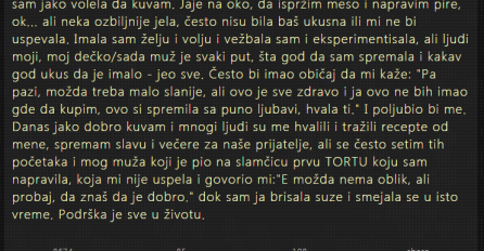 "Kada smo počinjali zajednički život"