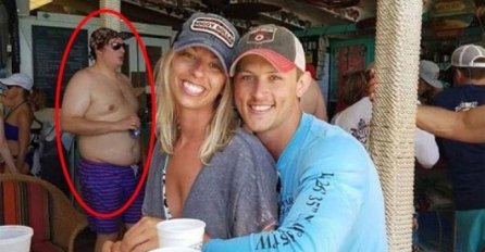 ZAMOLIO JE DA MU FOTOŠOPOM UKLONE ČOVJEKA  BEZ MAJICE SA VJERENIČKE SLIKE:  A onda je stigla legendarna fotka, NJEMU NIJE BILO DOBRO KAD JE VIDIO