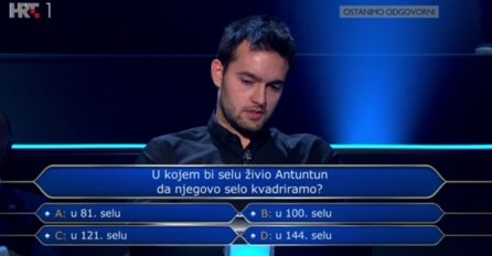 Ante pao na šestom pitanju, Tarik ostao u ŠOKU: Znate li vi TAČAN ODGOVOR NA OVO PITANJE?