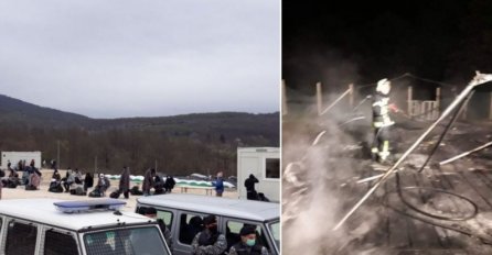  Sinoć izbio požar u migranskom kampu Lipa kod Bihaća