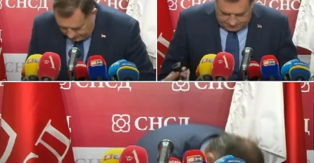 NAPETO NA KONFERENCIJI ZA MEDIJE: DODIK srušio mikrofon, pa odbrusio - "Napravite ovo drukčije ovdje..." (VIDEO)