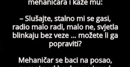 VIC: Plavuša kod automehaničara