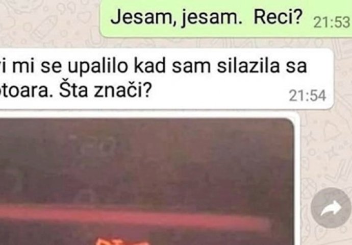 ŽENA NIJE ZNALA ŠTA OVA LAMPICA ZNAČI, ODGOVOR NJENOG SUPRUGA JE HIT: Da li je moguće da ga je ovo pitala?