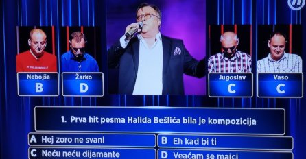 NISU SVI TAKMIČARI ZNALI: Koja je bila prva hit pjesma Halida Bešlića?