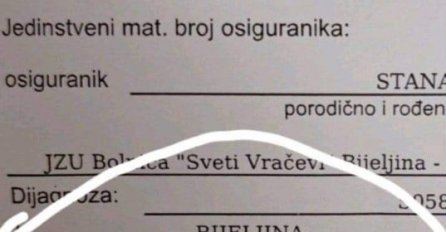 LJEKARSKI IZVJEŠTAJ IZ BIJELJINE NASMIJAO SVE DO SUZA: Evo zbog čega je gospođa na pregledu, HIT 