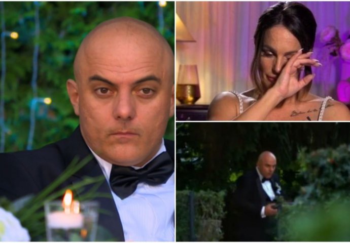 BOSANAC PONOVO ŠOKIRAO U EMISIJI "BRAK NA PRVU": Bijesan ustao i ostavio mladenku samo za stolom, EVO ZBOG ČEGA
