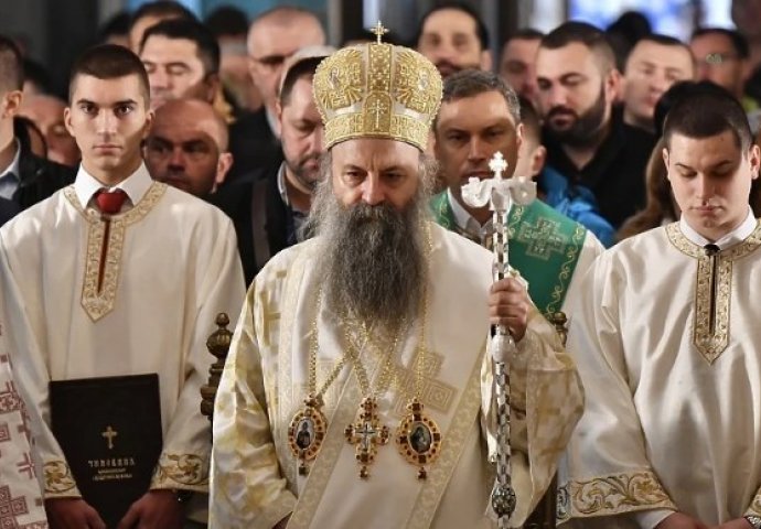 Patrijarh Porfirije predvodio svetu arhijerejsku liturgiju u Sabornoj crkvi u Sarajevu