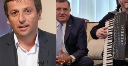 REAKCIJA VUKANOVIĆA KAD JE VIDIO DA JE DODIK DONIO HARMONIKU: Misli da je ispao veći Srbin ako je sa harmonikom pjevao srpske pjesme u Sarajevu