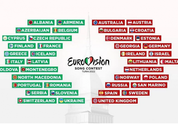 BiH ne ide na Eurosong ni 2022.: Ovo je spisak zemalja koje će učestvovati