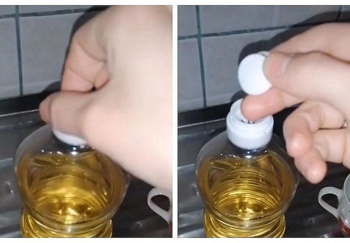 SVI GA BACAMO: Jeste li znali čemu služi ovaj zaštitni čep od ulja? Djevojka otkrila i sve oduševila (VIDEO)