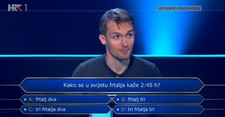JAN OSVOJIO 1000 KUNA, PAO NA OVOM PITANJU: Znate li vi tačan odgovor?