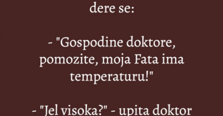 VIC: Fata ima temperaturu
