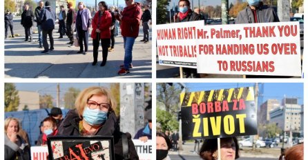 Protest građana ispred ambasade SAD-a u Sarajevu: “Palmer pravi treći entitet”