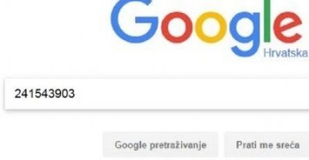 Znate li šta se dogodi kad u Google ukucate broj 241543903? OVO NISMO OČEKIVALI 