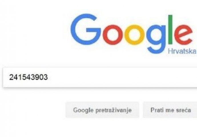Znate li šta se dogodi kad u Google ukucate broj 241543903? OVO NISMO OČEKIVALI 