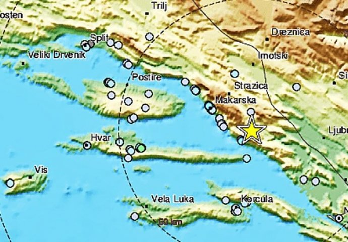 Dva zemljotresa noćas pogodila Hrvatsku