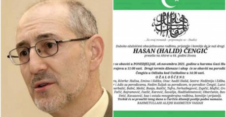 Poznato vrijeme i mjesto dženaze Hasanu Čengiću