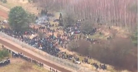 Stotine migranata kampiraju na poljsko-bjeloruskoj granici