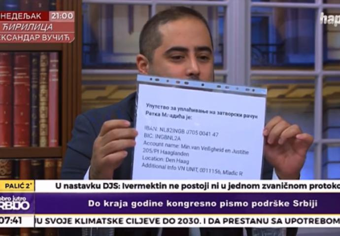 Skandal na srbijanskoj televiziji: “Donirajte novac Ratku Mladiću”