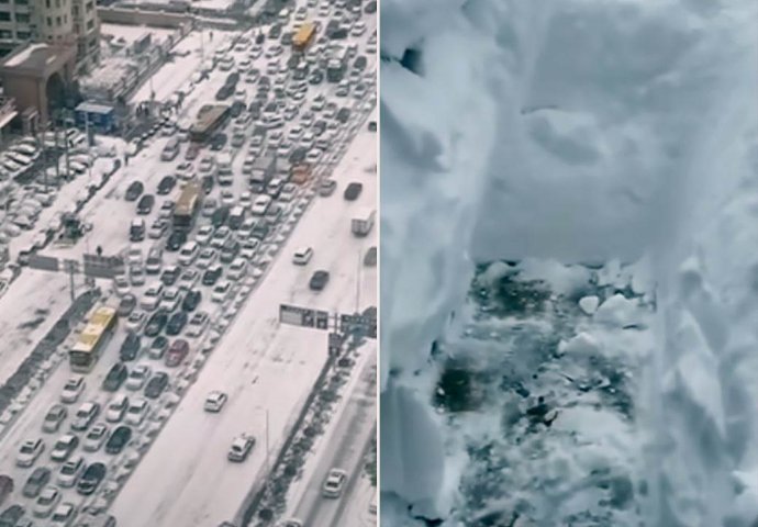 OVO NIJE VIĐENO POSLJEDNJIH 116 GODINA: Snijeg okovao Kinu, ljudi u panici - izdato 27 crvenih alarma zbog padavina! (VIDEO)