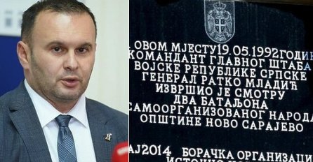 Gradonačelnik Istočnog Sarajeva: "Ubijeđen sam da Ratko Mladić nikoga nije ubio, ne postoji osoba i institucija koja će skinuti njegovu spomen-ploču na Vracama"