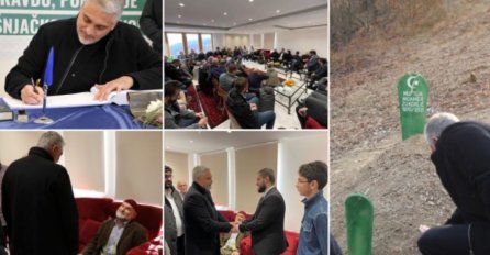 Čedo Jovanović se upisao u knjigu žalosti i obišao mezar muftije Zukorlića