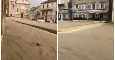 JAKO NEVRIJEME POGODILO REGION: Trgovi i ulice pod vodom, grom zapalio krov porodične kuće na Hvaru! (VIDEO)