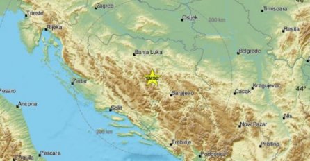Zemljotres u Bosni i Hercegovini: Epicentar potresa je bio 12 km zapadno od Zenice i 65 kilometara sjeverozapadno od Sarajeva