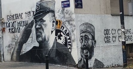 Kod murala Mladiću, „osvanuli“ i Draža i Mišić