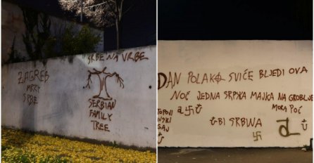 U Zagrebu osvanuli strašni natpisi: "Zagreb mrzi Srbe", "Ubi Srbina", "Za dom spremni"...