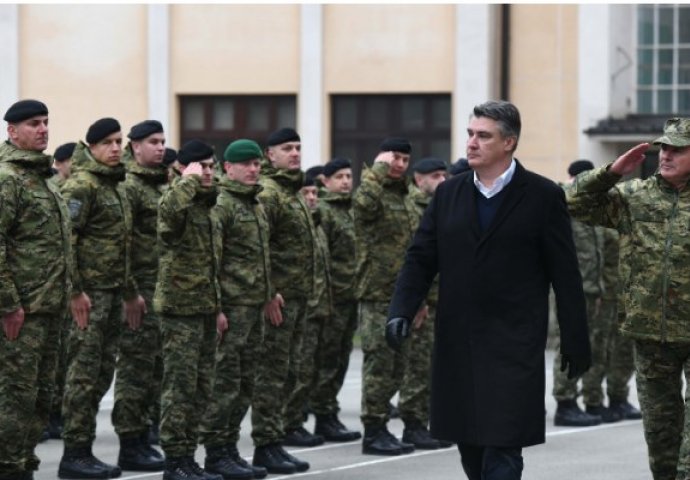 Predsjednik Hrvatske Milanović ispratio 130 vojnika u NATO operaciju KFOR-a na Kosovu