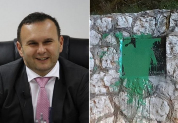 Oglasio se gradonačelnik Istočnog Sarajeva nakon što je prefarbana ploča zločinca Ratka Mladića na Vracama