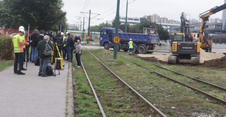 Rekonstrukcija pruge od Nedžarića do RTV doma, tramvaji voze od Čengić Vile do Baščaršije