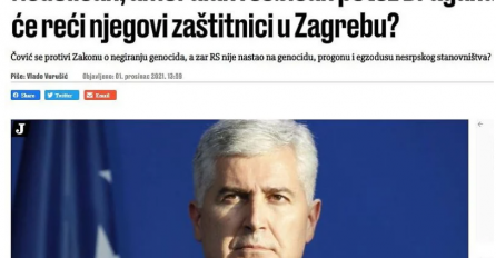 Jutarnji list: Čovićev potez je nedoličan i amoralan, da li je to stav i Zagreba?