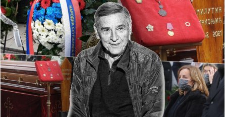 NAJTUŽNIJI PRIZOR NA SAHRANI MILUTINA MRKONJIĆA: Ana Bekuta gleda u kovčeg, jeca i plače, unuci se ne odvajaju od nje