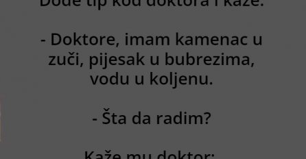 ŠALJIVO: Pijesak u bubrezima